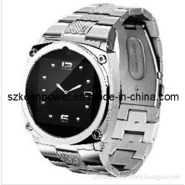 Stainless Wrist Watch Phone Quadband Touch Screen